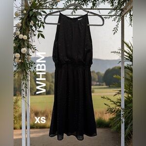 White House Black Market Elegant Black Backless Dress